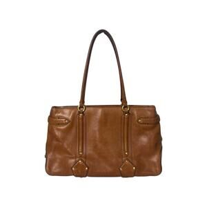 Cole Haan Trinity F05 Leather Handbag Shoulder Purse Brown Leather Bag